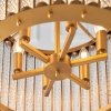 Szklana lampa wisząca złota okrągła designerska nowoczesna salonowa Romola 81999 ENDON